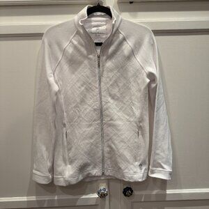 TOMMY BAHAMA Aruba Diamond Days Embroidered Full-Zip Sweatshirt - XS White